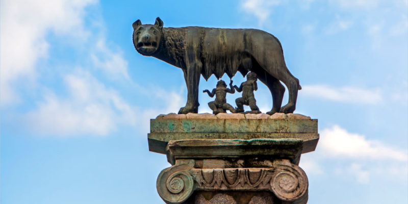 Según la leyenda, Roma fue fundada por los gemelos Rómulo y Remo en el año 753 a. C.